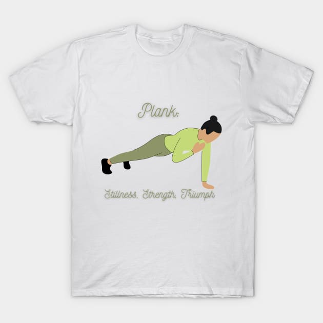 WOMAN PLANK DESIGN T-Shirt by Mujji